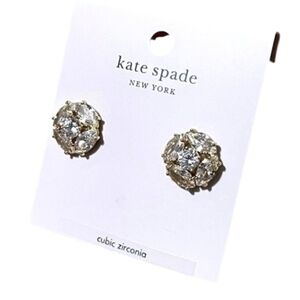 Kate Spade Gold and Silver Cubic Zirconia Earrings